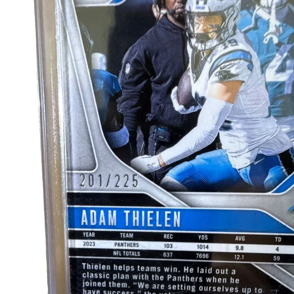 2024 Panini Prizm Adam Thielen Carolina Panthers #39 Purple Prizm /225🔥
